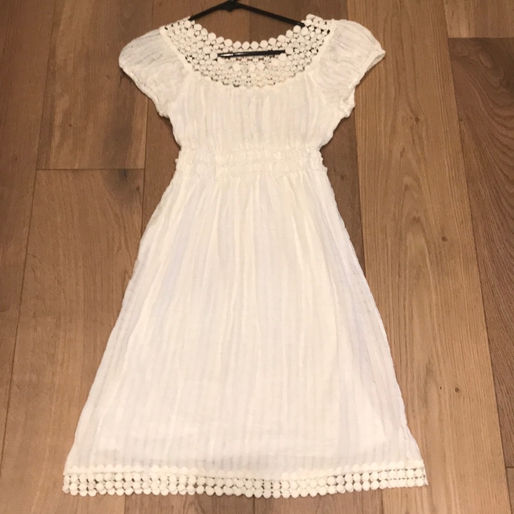 White cotton summer dress